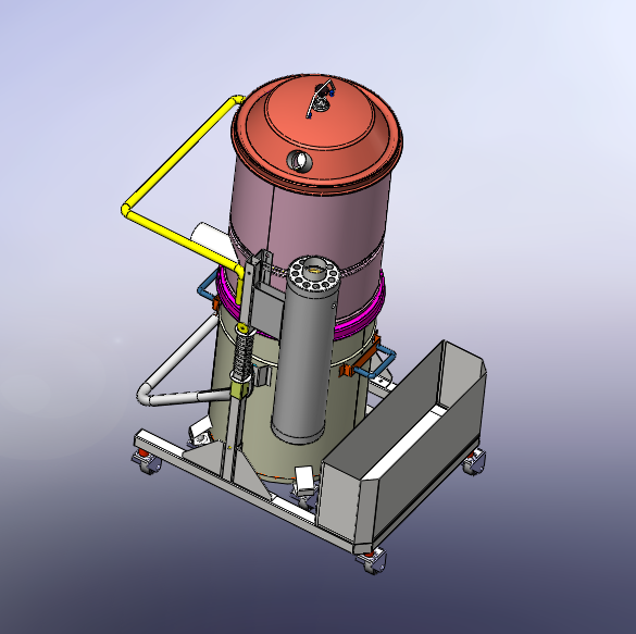 工业吸尘器3D数模图纸 SolidWorks 21在工程机械设计中的创新应用